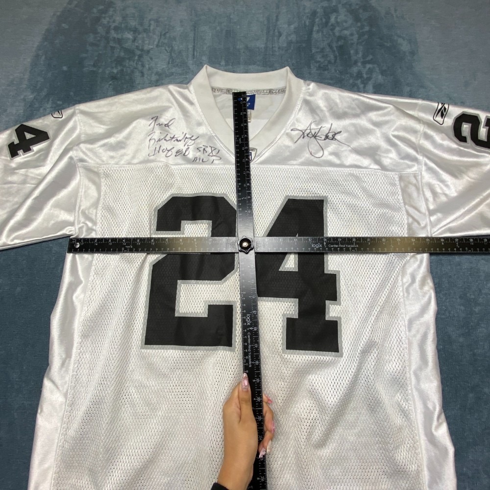 Reebok NFL Players Las Vegas Raiders Football Jersey Mens XL White D Glaze #24 - Picture 6 of 16